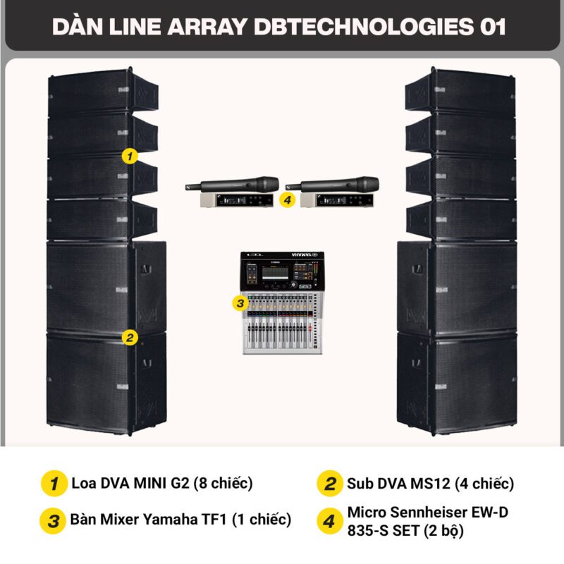 Dàn line array dBTechnologies 01