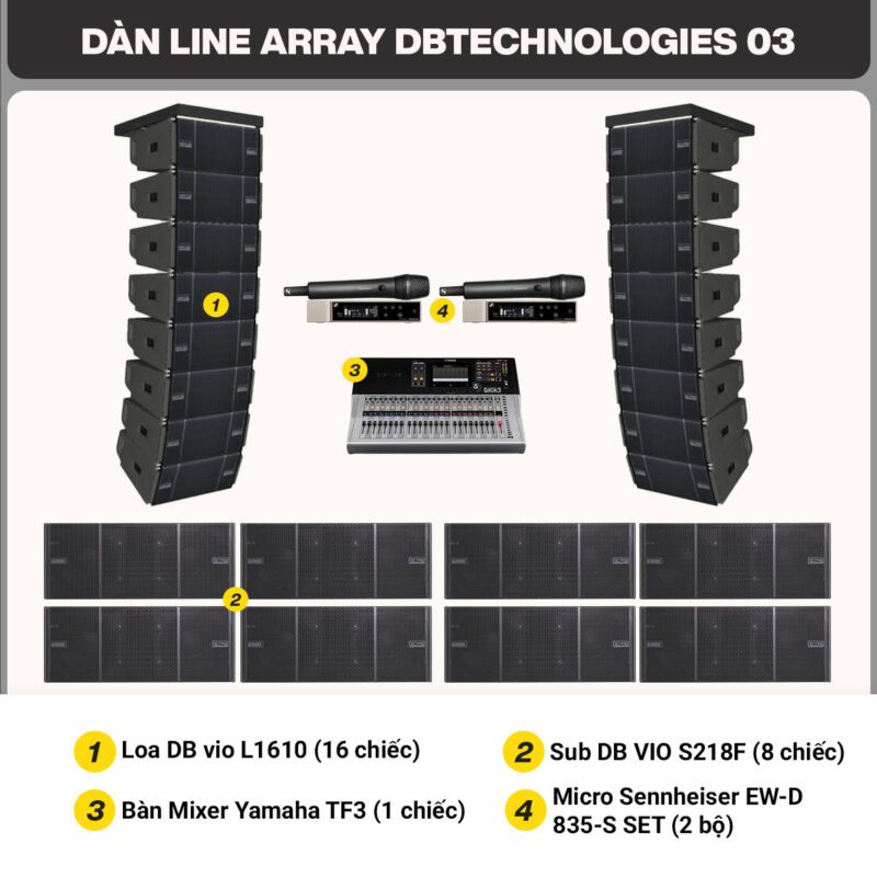Dàn line array dBTechnologies 03